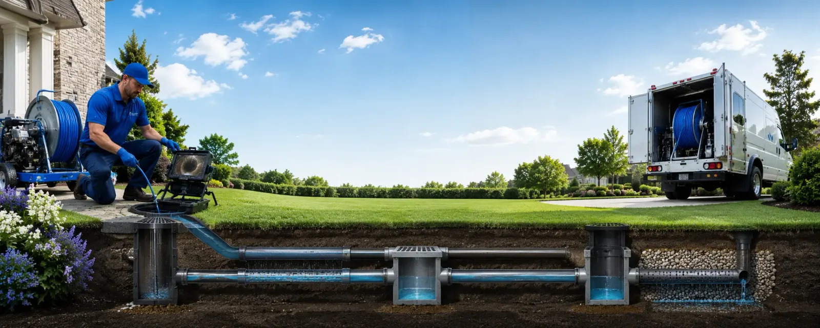 Outdoor drain cleaning information for Maysville, OK
